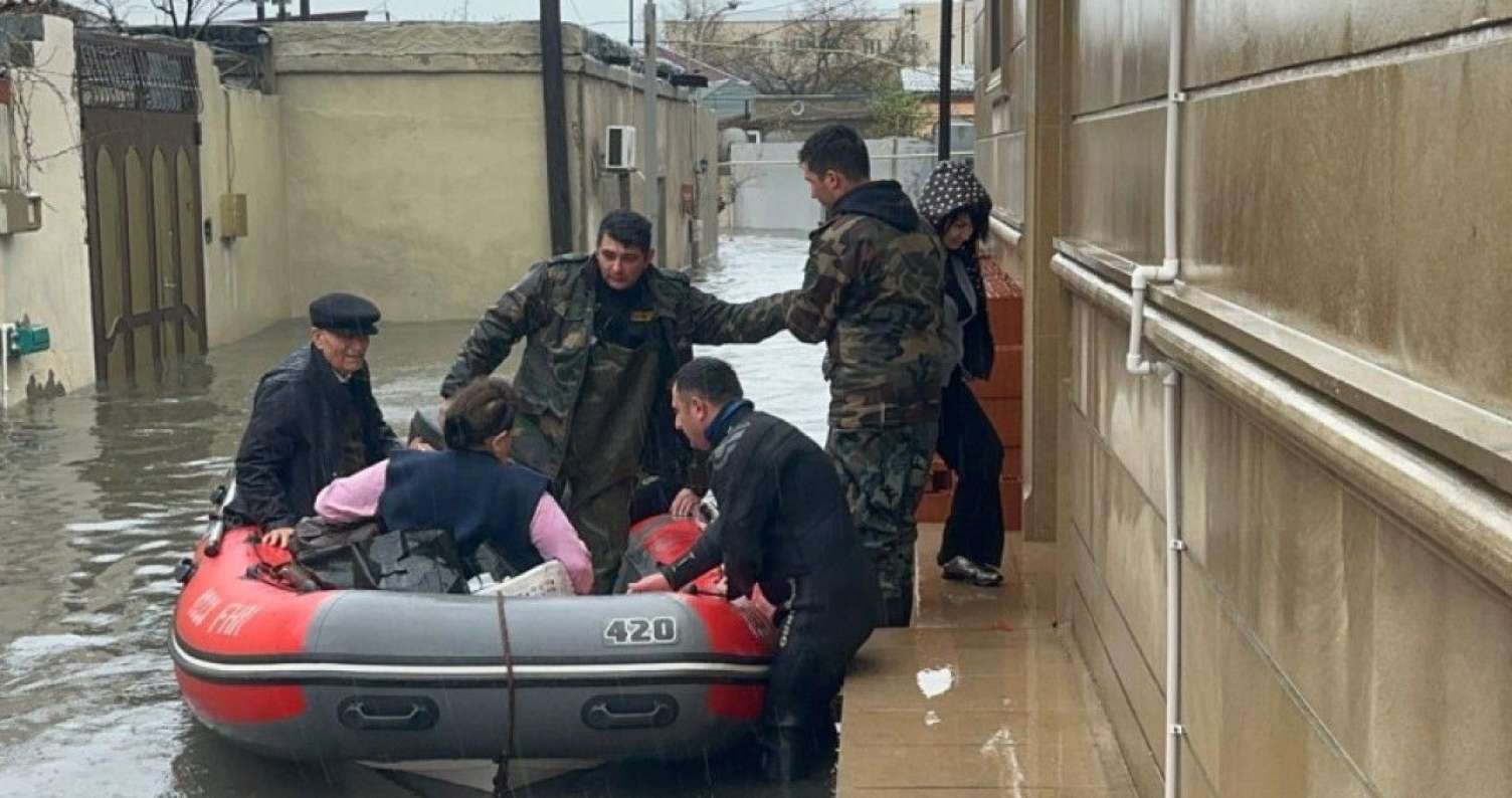 Su basmış ərazilərdən 166 nəfər təxliyə olundu -  VİDEO