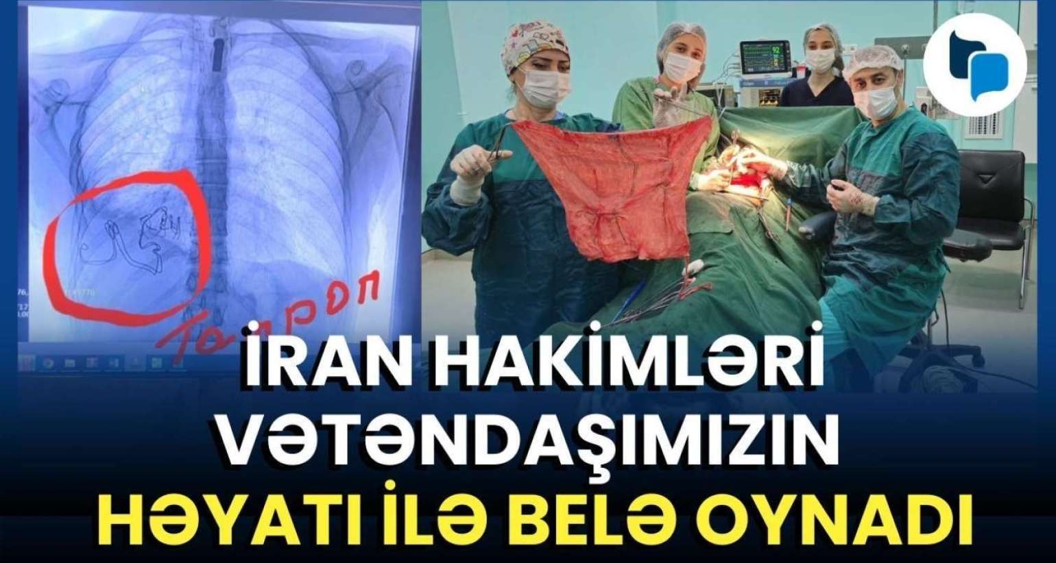 İrandan gələn xəstənin ağciyərindən parça çıxdı  - Şok görüntülər- VİDEO