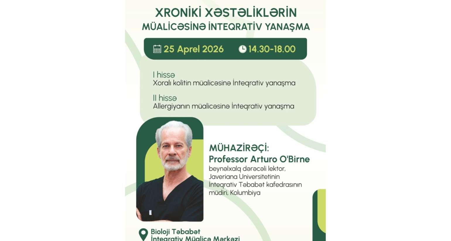 Bakıda həkimlər üçün mühüm beynəlxalq seminar:  Xoralı kolit və allergiyanın müasir müalicə yolları təqdim olunacaq