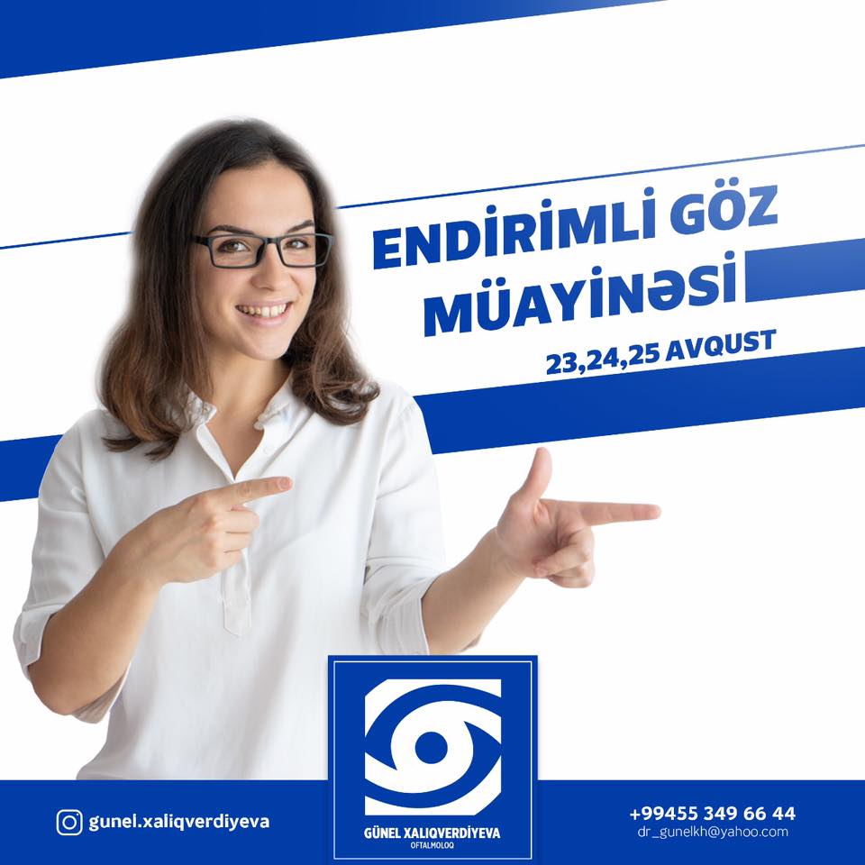 Göyçay sakinləri üçün endirimli göz müayinəsi -  Bioloji təbabət klinikasından AKSİYA