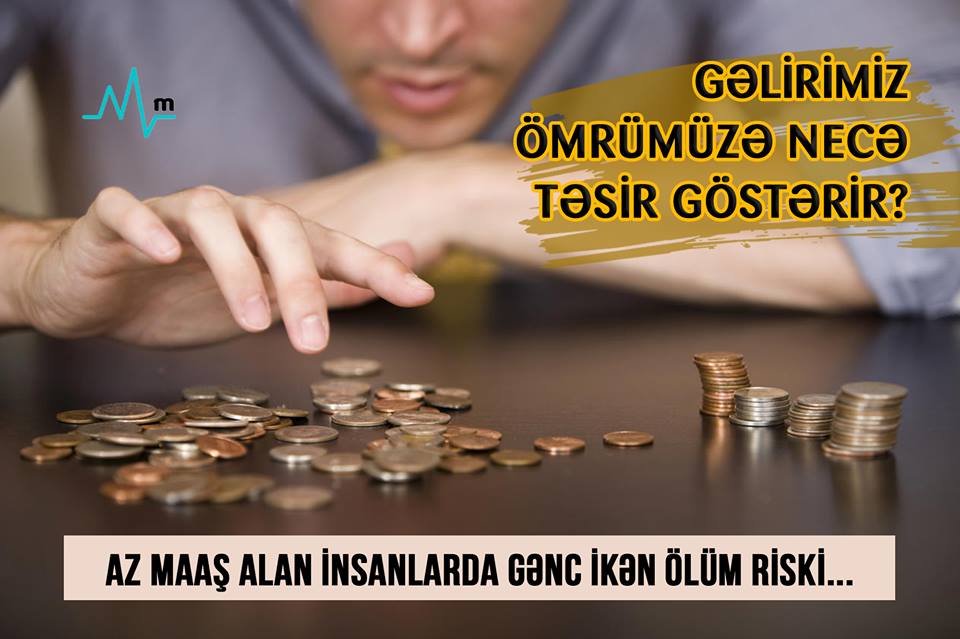 Gəncliyində az maaş alanlarda erkən infarkt, insult və ölüm riski artır -  Maaşın insan ömrünə təsiri