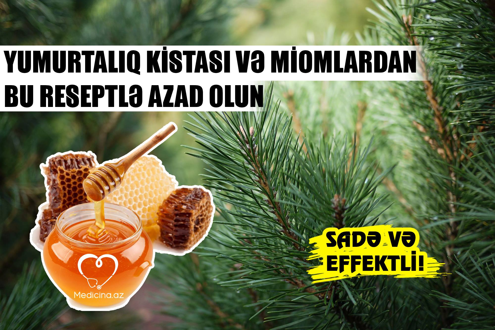 Yumurtalıq kistası və miomlardan bu reseptlə azad olun –  Sadə və effektli! 