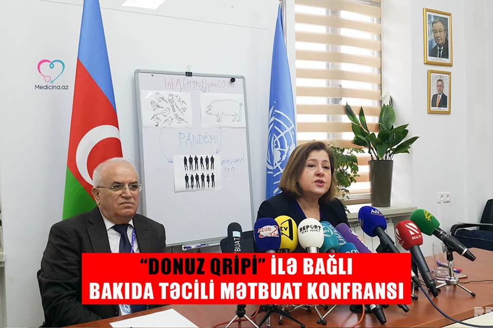 “Donuz qripi” ilə bağlı Bakıda təcili mətbuat konfransı 