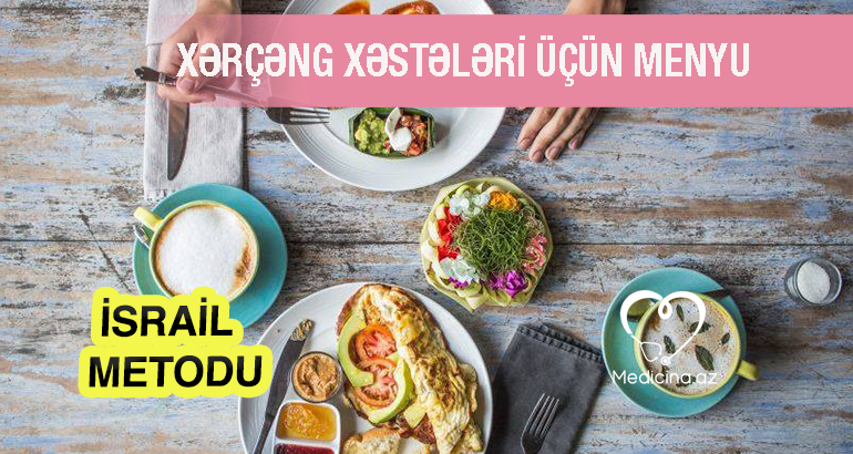 Xərçəng xəstələri üçün menyu  -  İSRAİL METODU