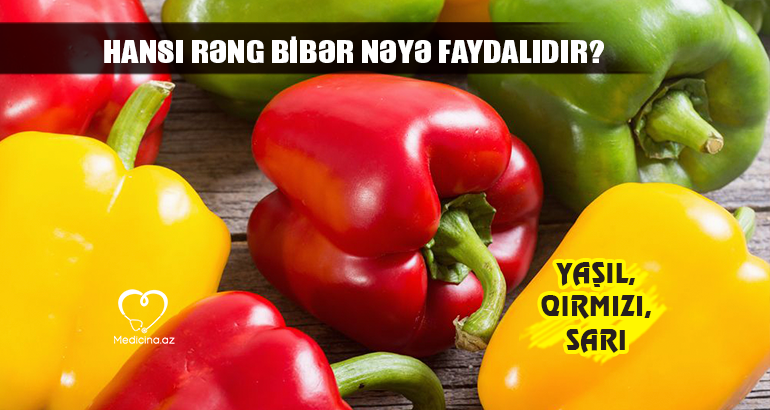 Yaşıl, qırmızı, sarı –  Bolqar bibərlərinin fərqi və faydaları