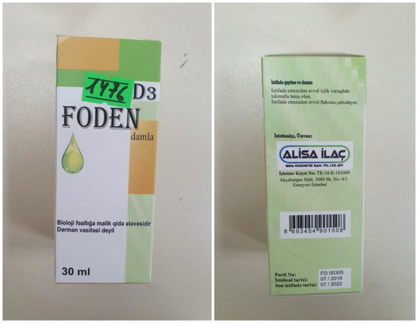 “Foden” qida əlavəsinin saxtalaşdırıldığı aşkarlanıb -   RƏSMİ 