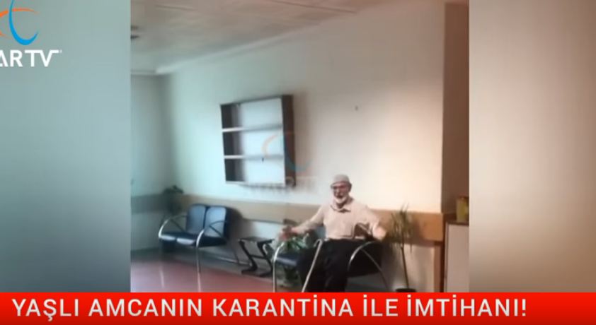  Türkiyədə karantinə alınan yaşlı kişinin üsyanı:   “Məni burda saxlasaz, hamınızı öldürəcəm”