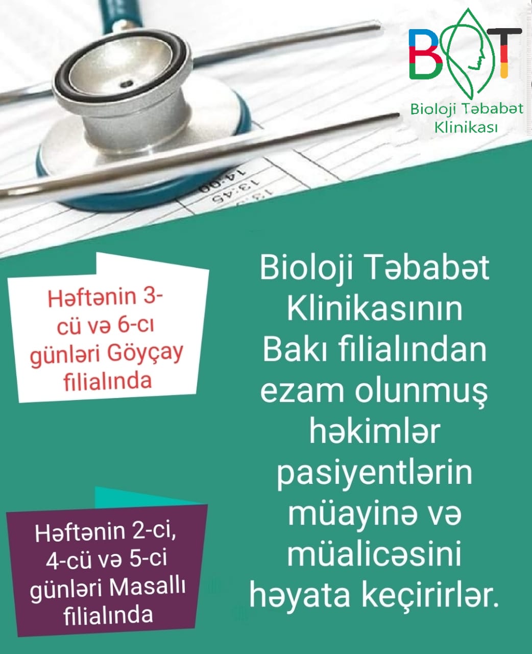 Bu klinika Bakıdan rayon filialına həkimlərini ezam edir  - Göyçayda xəstə qəbulu!