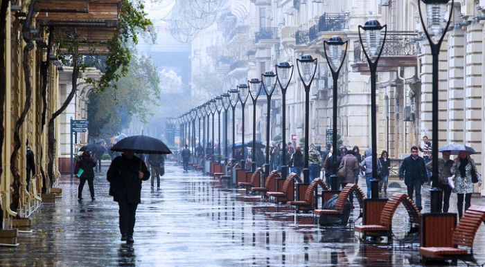 Sabahın havası:  yağış yağacaq