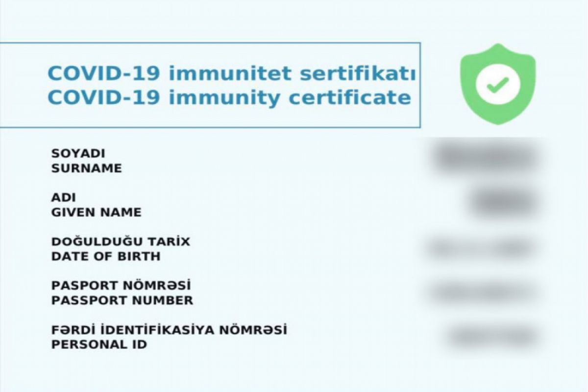 Bu halda “İmmunitet sertifikatı” müddətsiz olacaq -  RƏSMİ