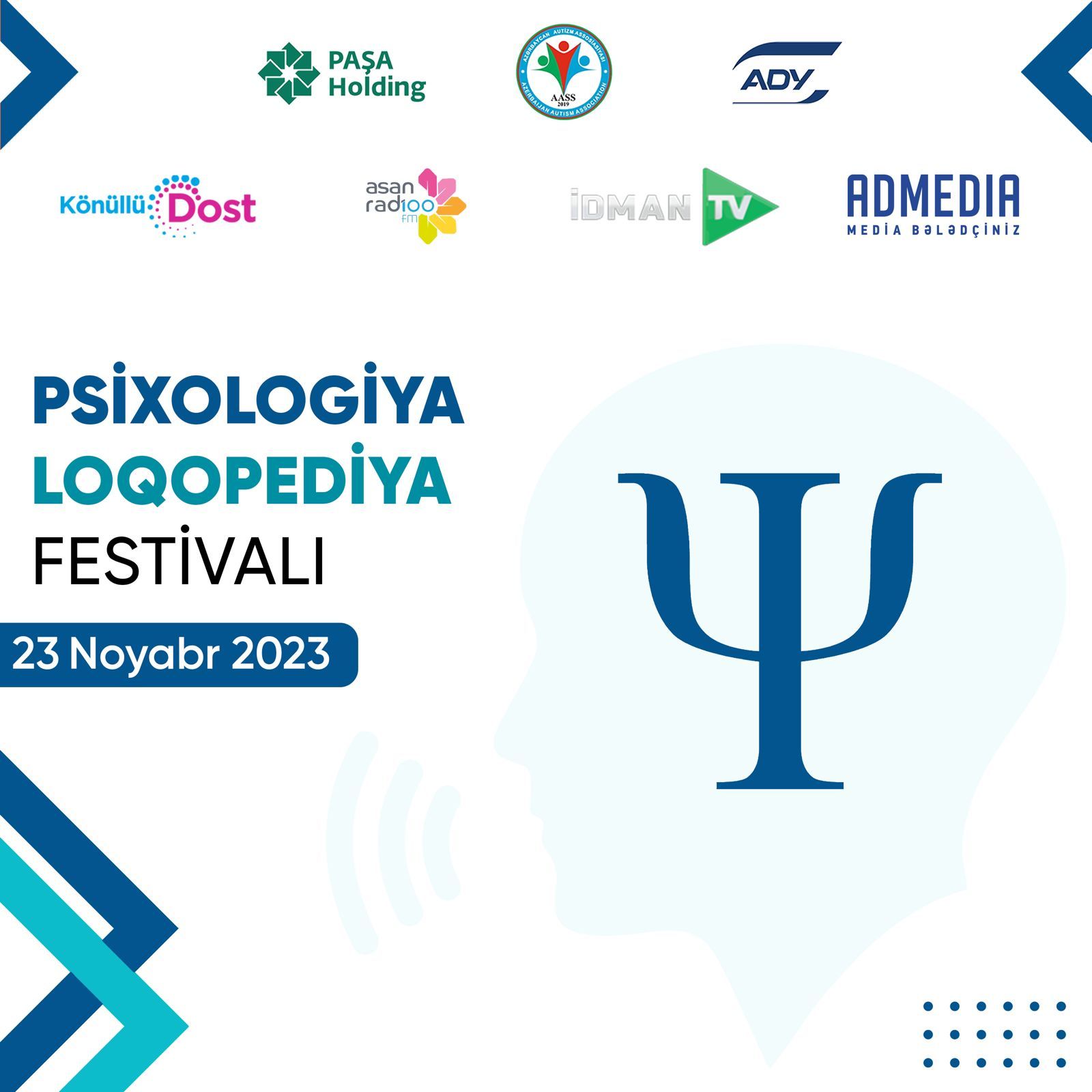 Azərbaycanda ilk dəfə  Psixologiya, Loqopediya Festivalı başlayır