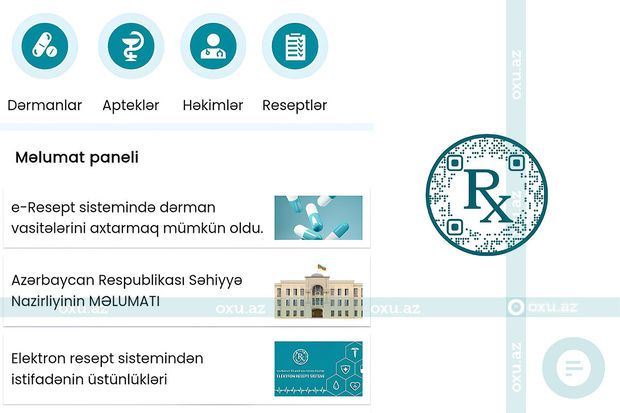 Rəqəmsal elektron resept sistemi işə düşdü 