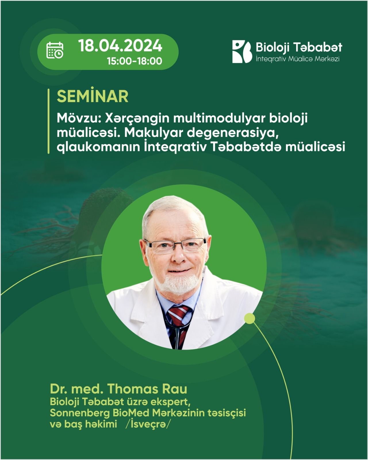 BTİMM-də 3 günlük seminar        - Xərçəngin İnterqativ tiblə müalicəsi