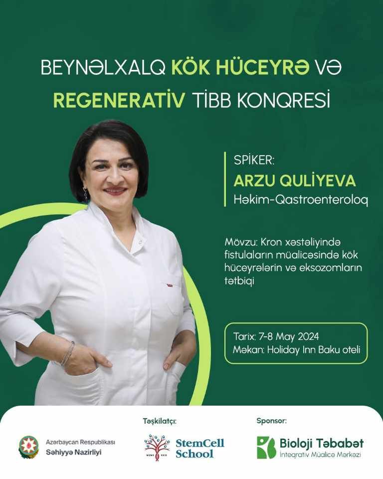 BTİMM-nin sponsorluğu ilə  Beynəlxalq Kök hüceyrə və Regenerativ Tibb konqresi