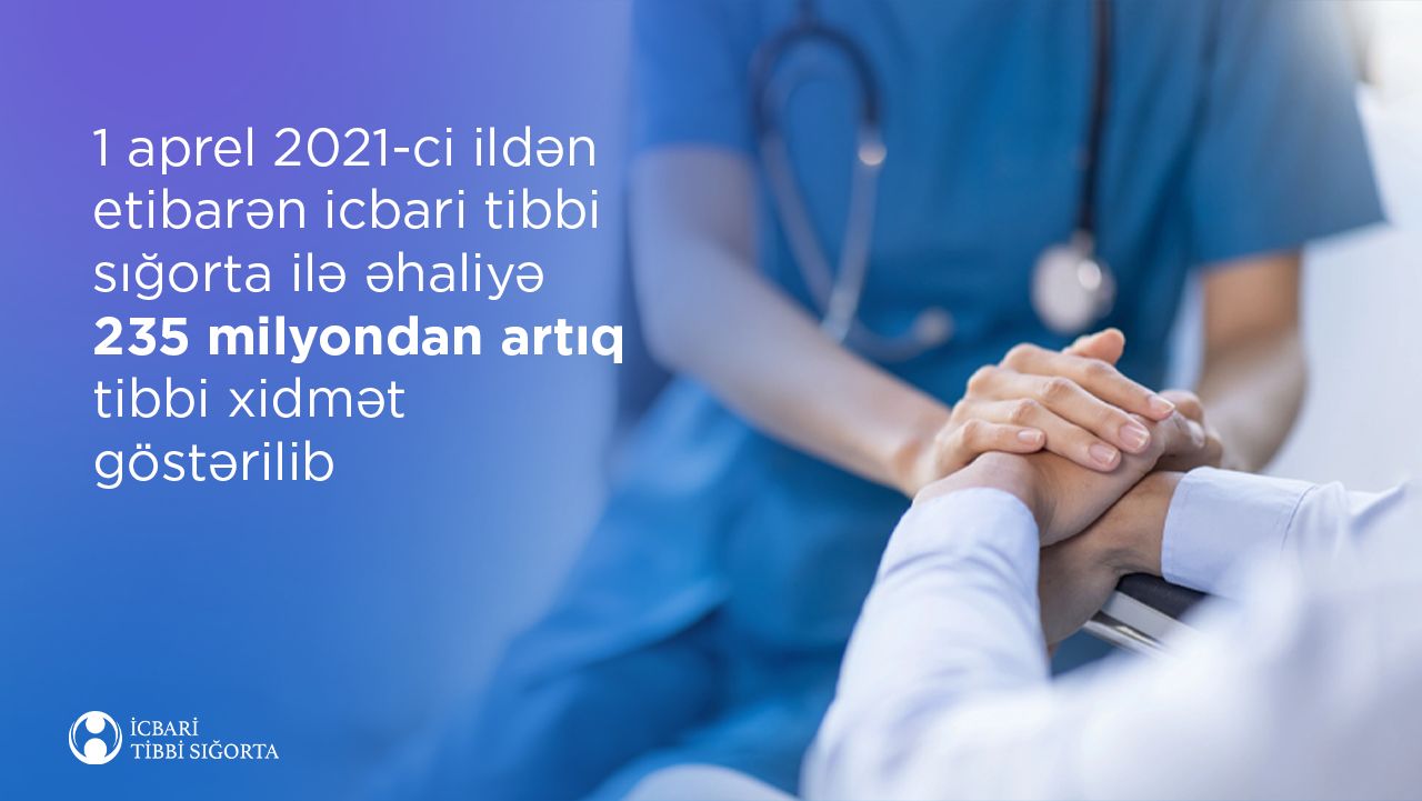 Son dörd ildə icbari tibbi sığorta ilə əhaliyə 235 milyondan artıq tibbi xidmət göstərilib 