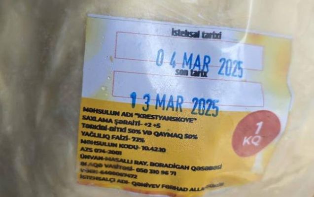 Bitki tərkibli yağ nehrə yağı adı ilə satılırmış -  FOTO