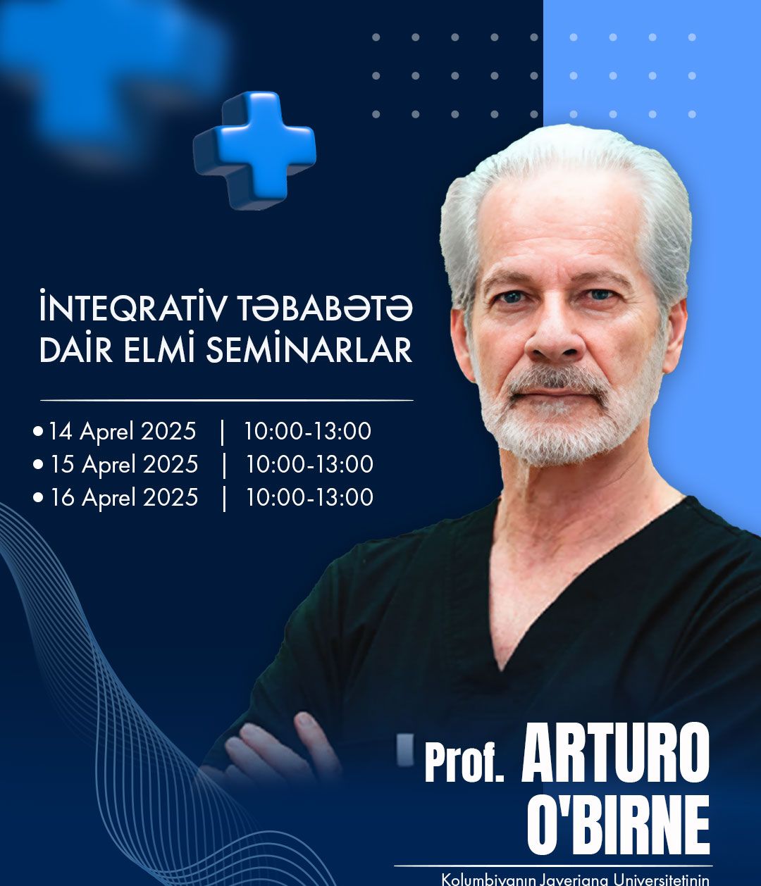 Kolumbiyalı professor Bakıda  -  3 günlük SEMİNAR