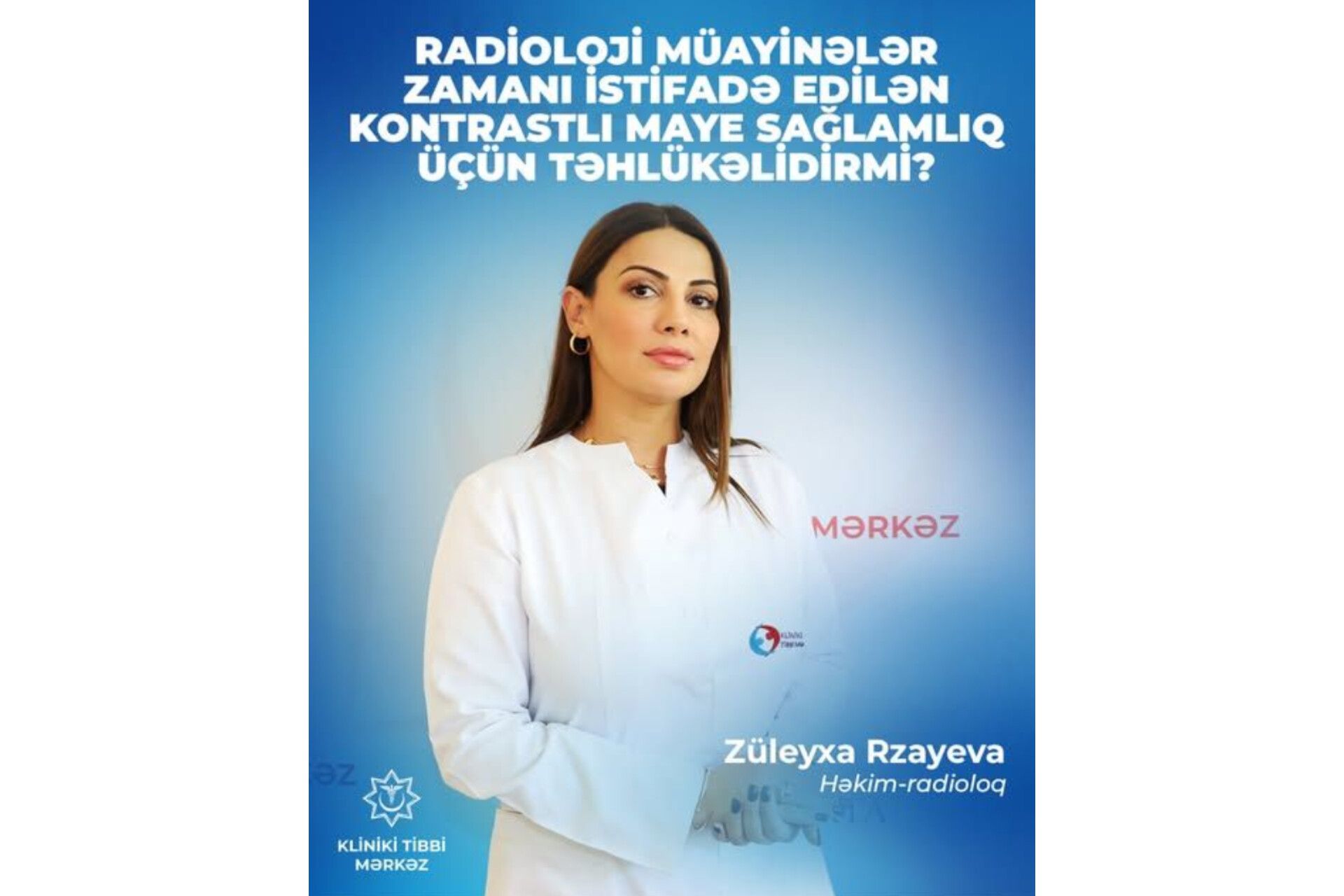 Kontrast mayeli MRT və KT nədir? -  Radioloq açıqladı