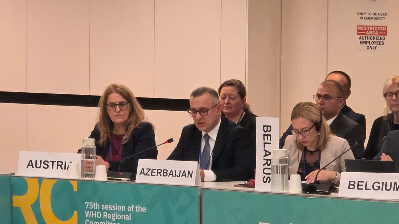 Səhiyyə naziri ÜST-nin Avropa Regional Komitəsinin 75-ci sessiyasında  