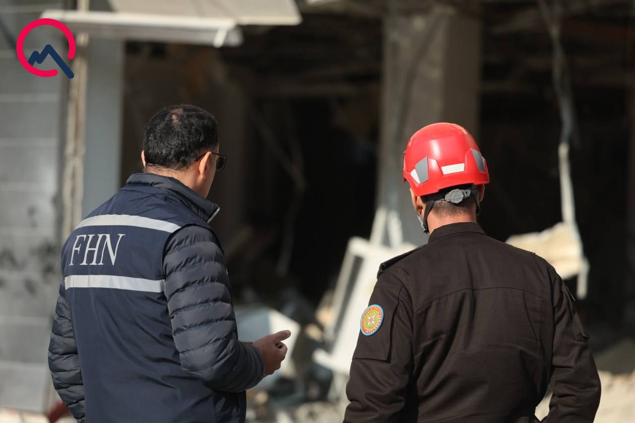 Bakıda partlayış olan ofisdən  FOTOLAR