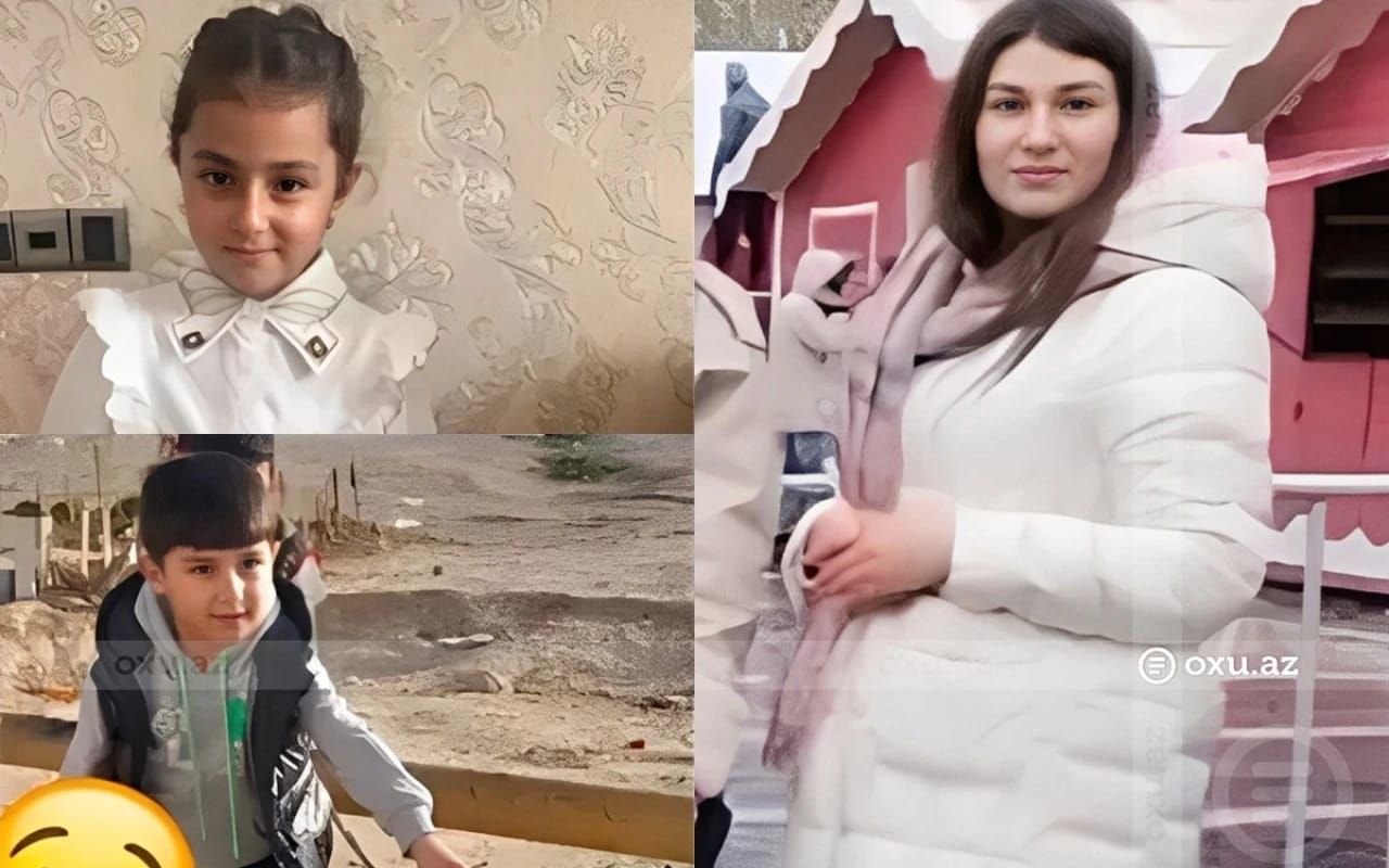 Dəhşətli yanğında həlak olan ana və övladlarının  FOTOLARI