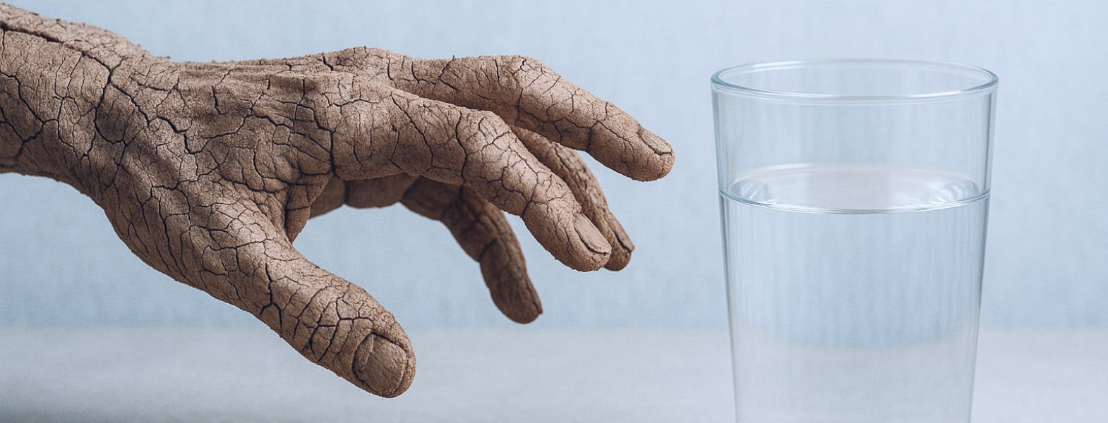 Bədənin susuzluqdan çatladığını göstərən  – tək əlamət