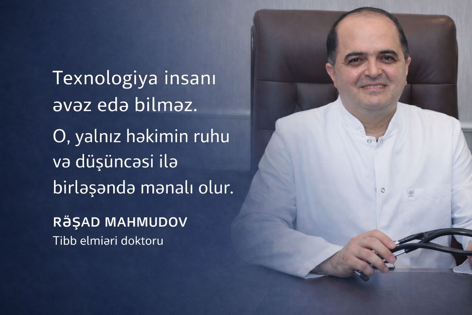 Süni intellekt həkimi əvəz edə bilməz - Millət vəkili 