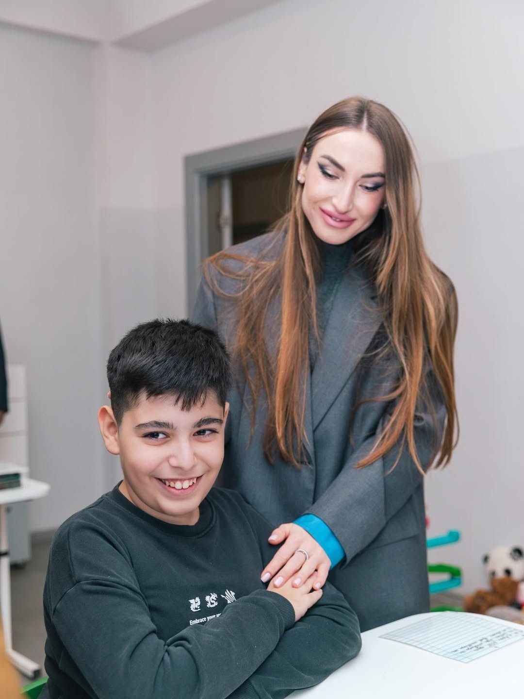 Alena Əliyeva Auitizm Mərkəzində -  FOTO