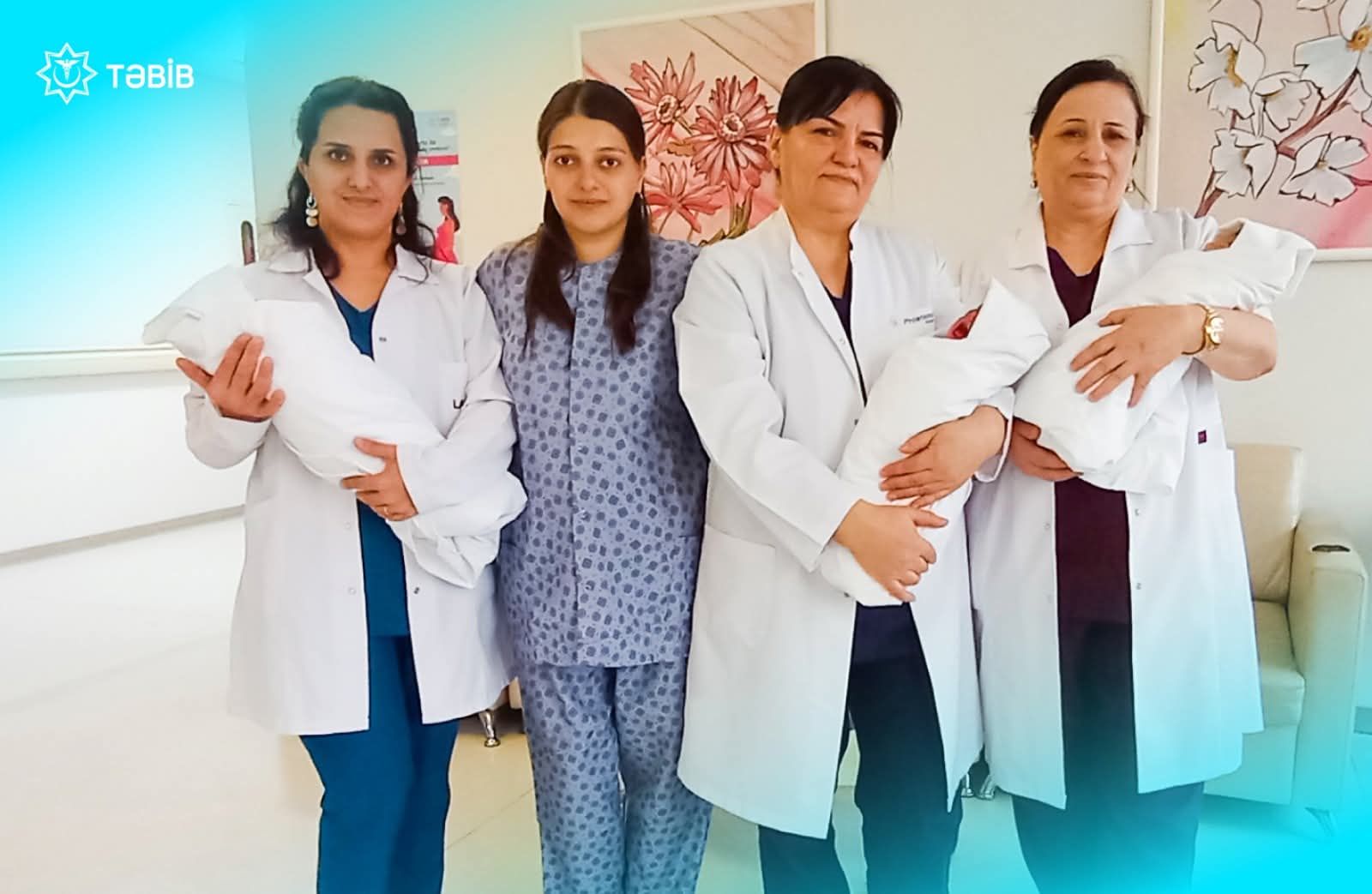 Masallı Rayon Mərkəzi Xəstəxanasında üçəm dünyaya gəldi -  FOTO