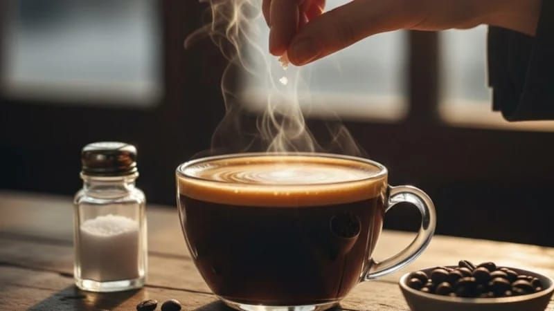 Qəhvəyə bir çimdik duz əlavə edin -  Səbəbi
