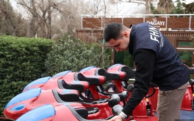 Bayramla əlaqədar attraksionlara nəzarət  gücləndirildi