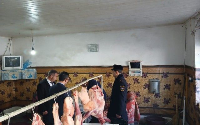 Daşkəsəndə ət satışı ilə bağlı monitorinq keçirildi -  FOTO