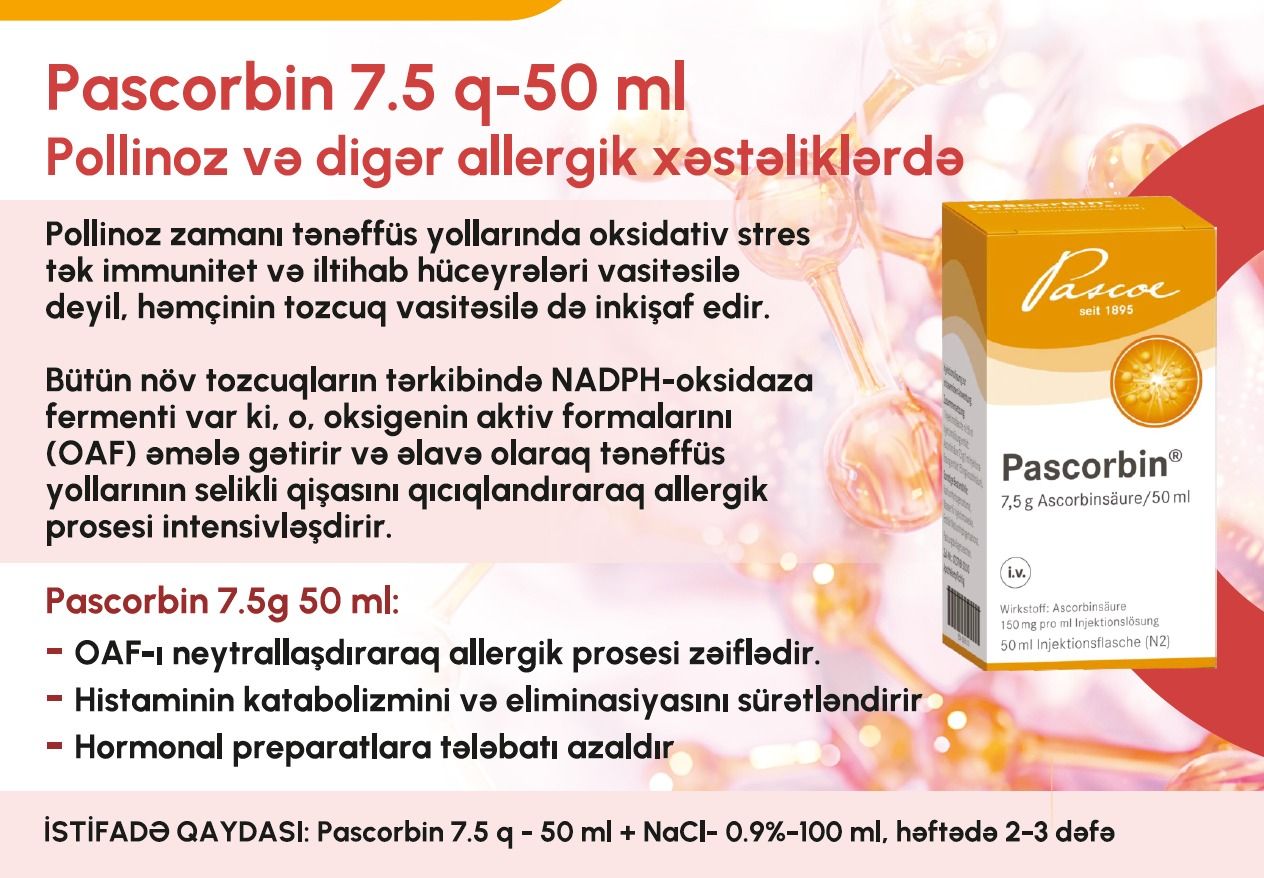 Allergiyaya yox deyək,  hər fəslin gözəlliyini duyaq!