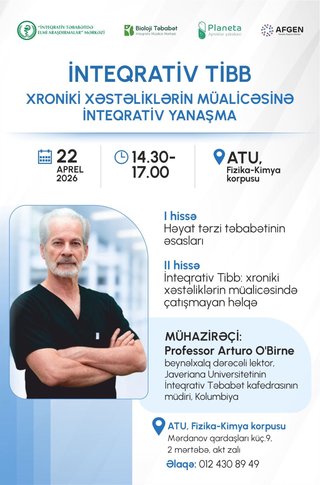 Bakıda beynəlxalq professorun iştirakı ilə inteqrativ tibb seminarı keçiriləcək -  FOTO