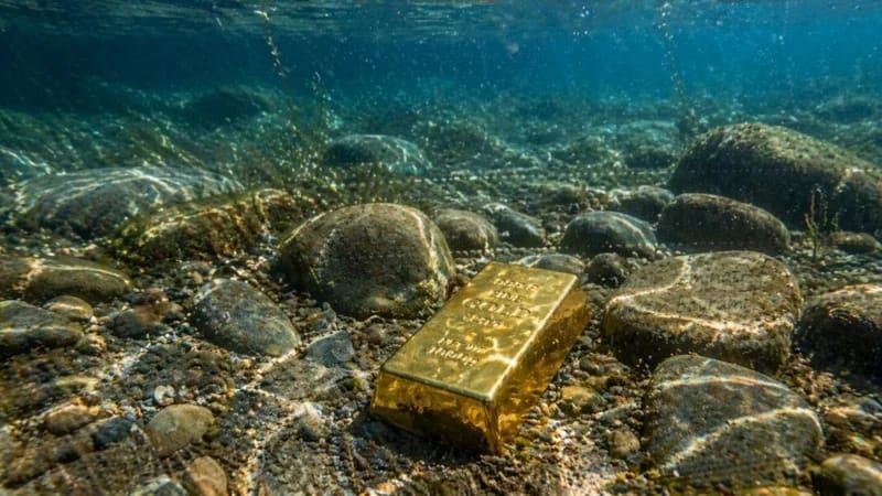 Göldə üzərkən sərvət tapdı -  FOTO