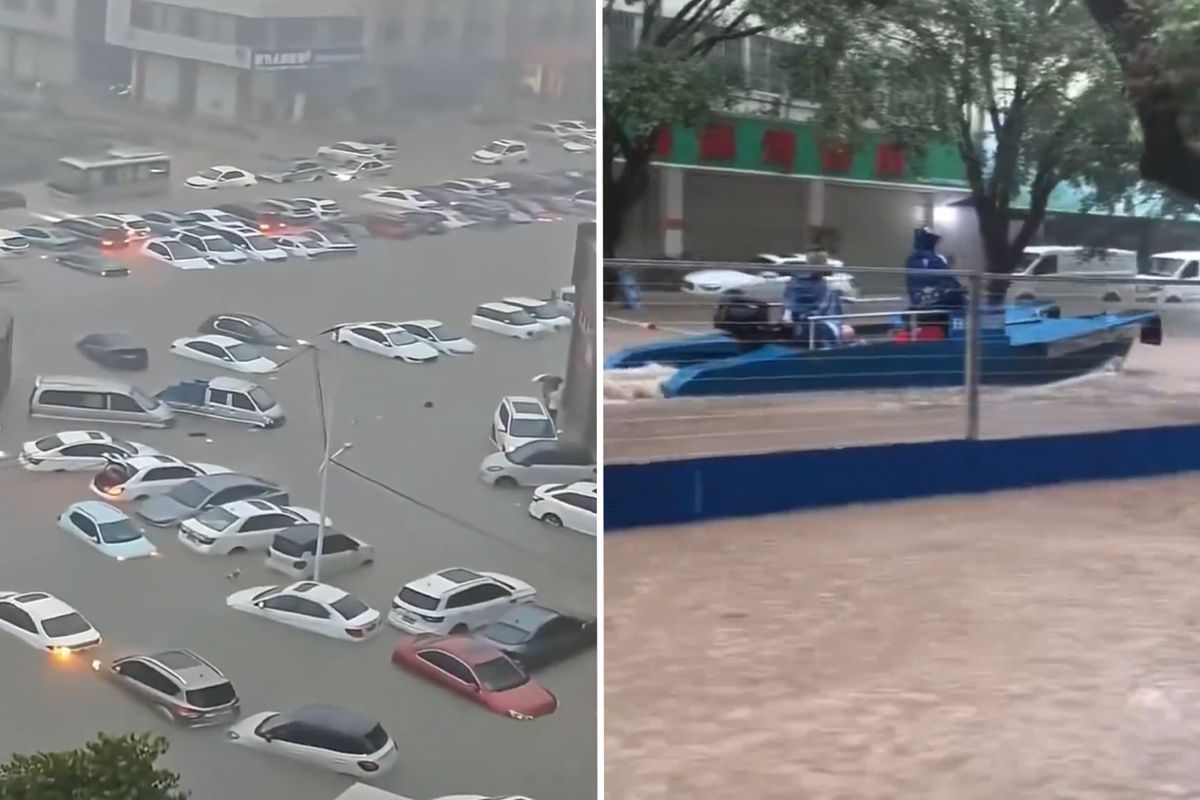 Şəhər su altında qaldı -  Həyəcan siqnalı - FOTO