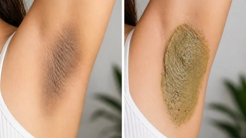 Qoltuq altına çəkin, ağappaq edir - Qarışımın hazərlanması