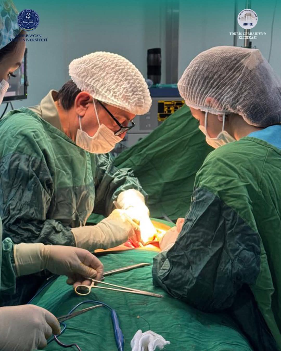 Tədris Cərrahiyyə Klinikasında növbəti uğurlu əməliyyat -  FOTO