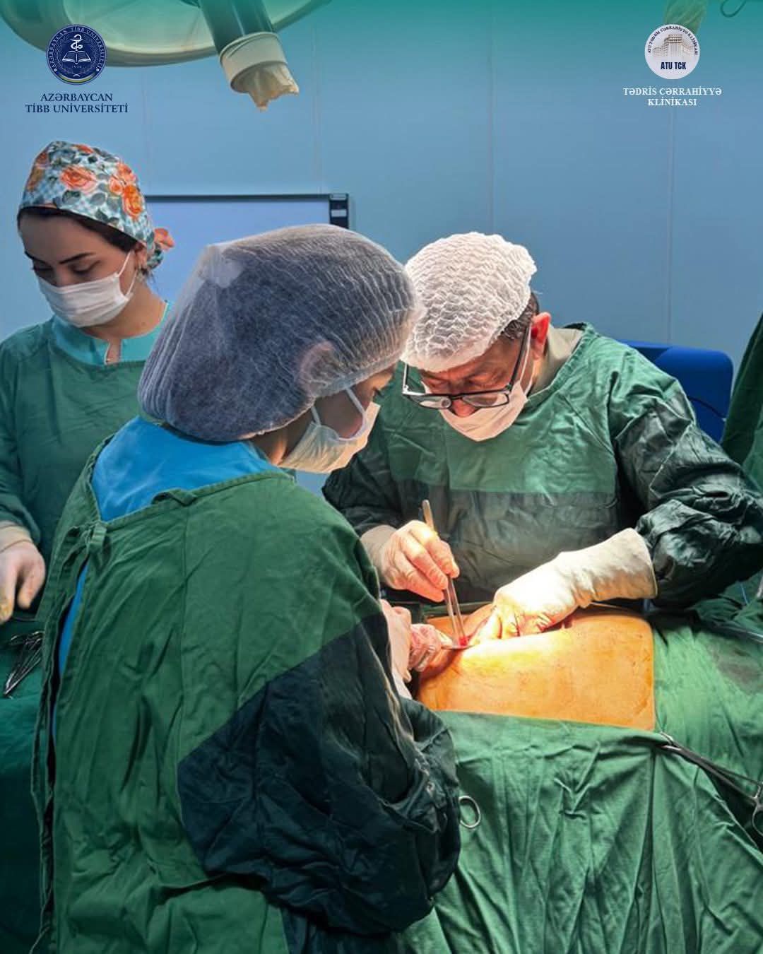 Tədris Cərrahiyyə Klinikasında növbəti uğurlu əməliyyat -  FOTO