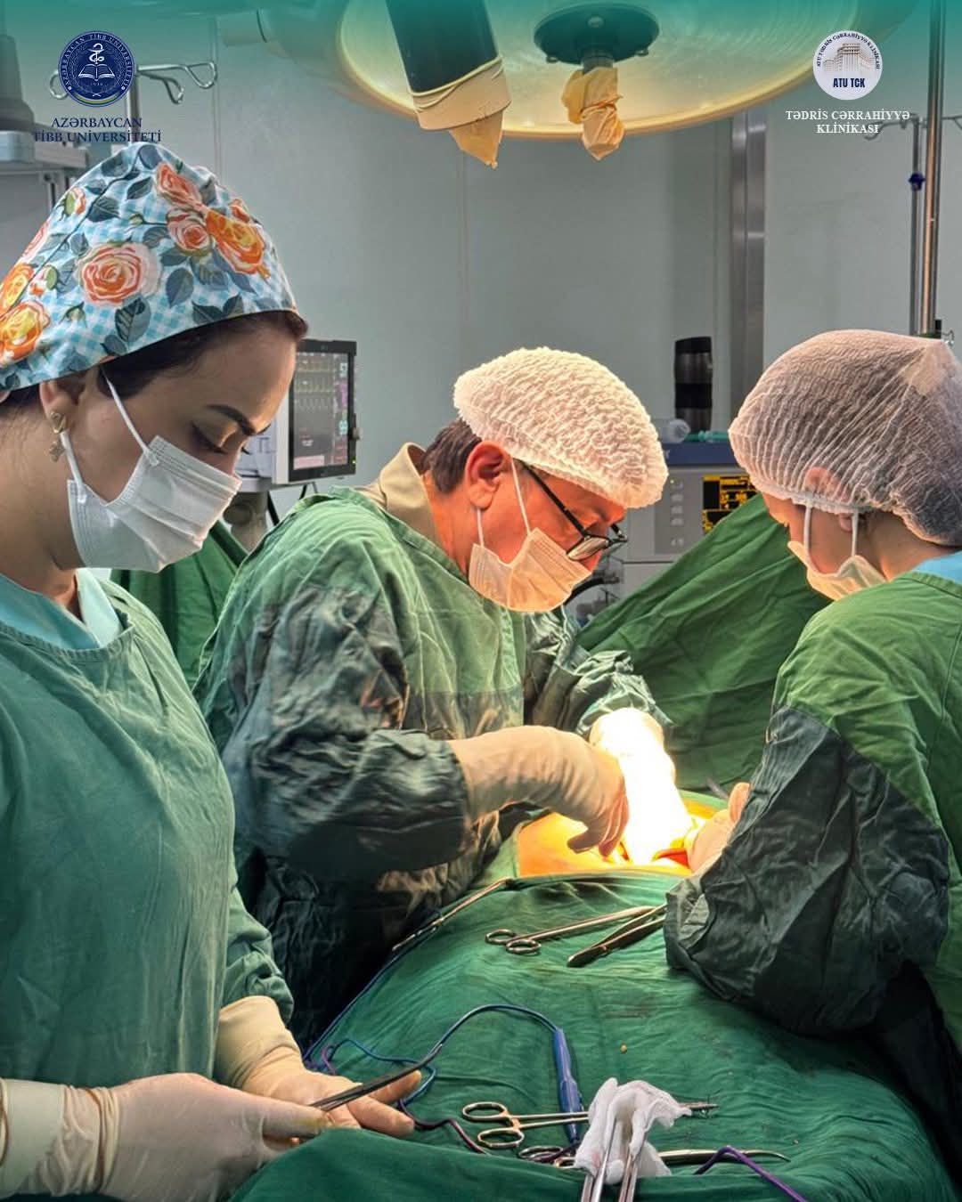 Tədris Cərrahiyyə Klinikasında növbəti uğurlu əməliyyat -  FOTO