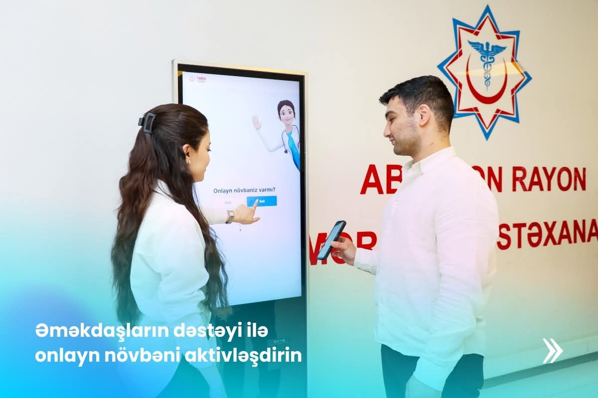 Abşeron Rayon Mərkəzi Xəstəxanası onlayn növbəyə keçdi -  FOTO