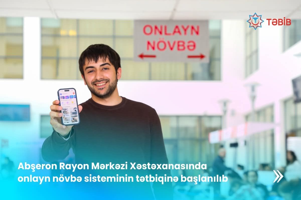 Abşeron Rayon Mərkəzi Xəstəxanası onlayn növbəyə keçdi -  FOTO