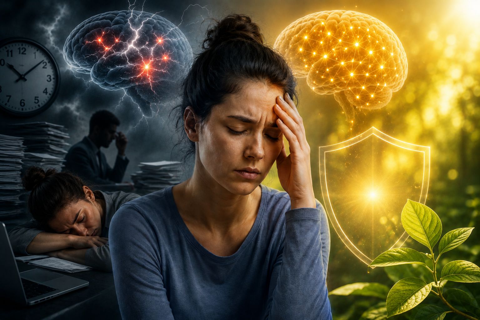Tükənmə sindromu və xroniki yorğunluq: stress beyninizi necə yorur və  yüksəkdozalı vitamin C niyə vacibdir?
