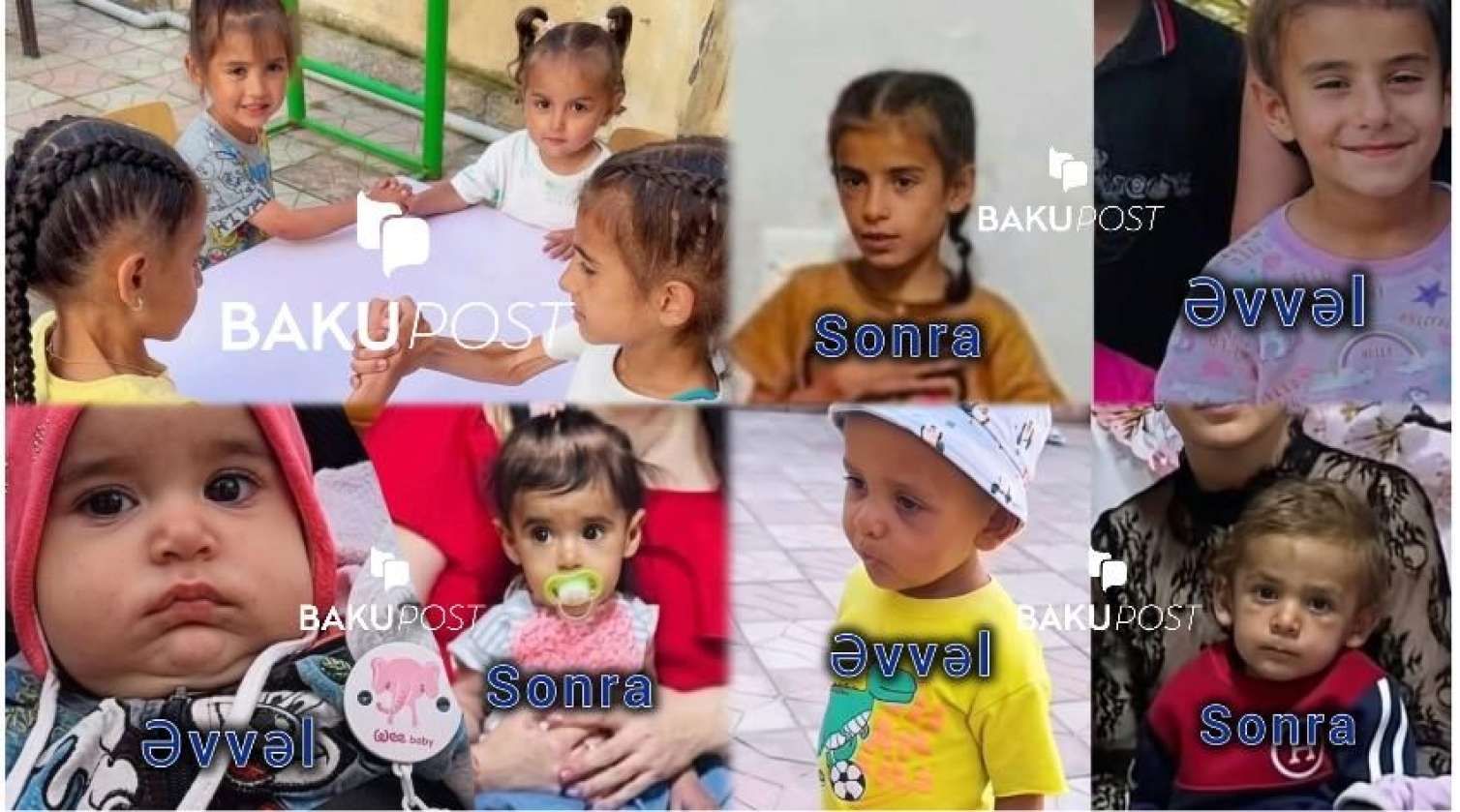 Sığınacaqda uşaqların  görüntüsü dəhşətə gətirdi - Aclıqdan anoreksiya olublar? - Fotolar