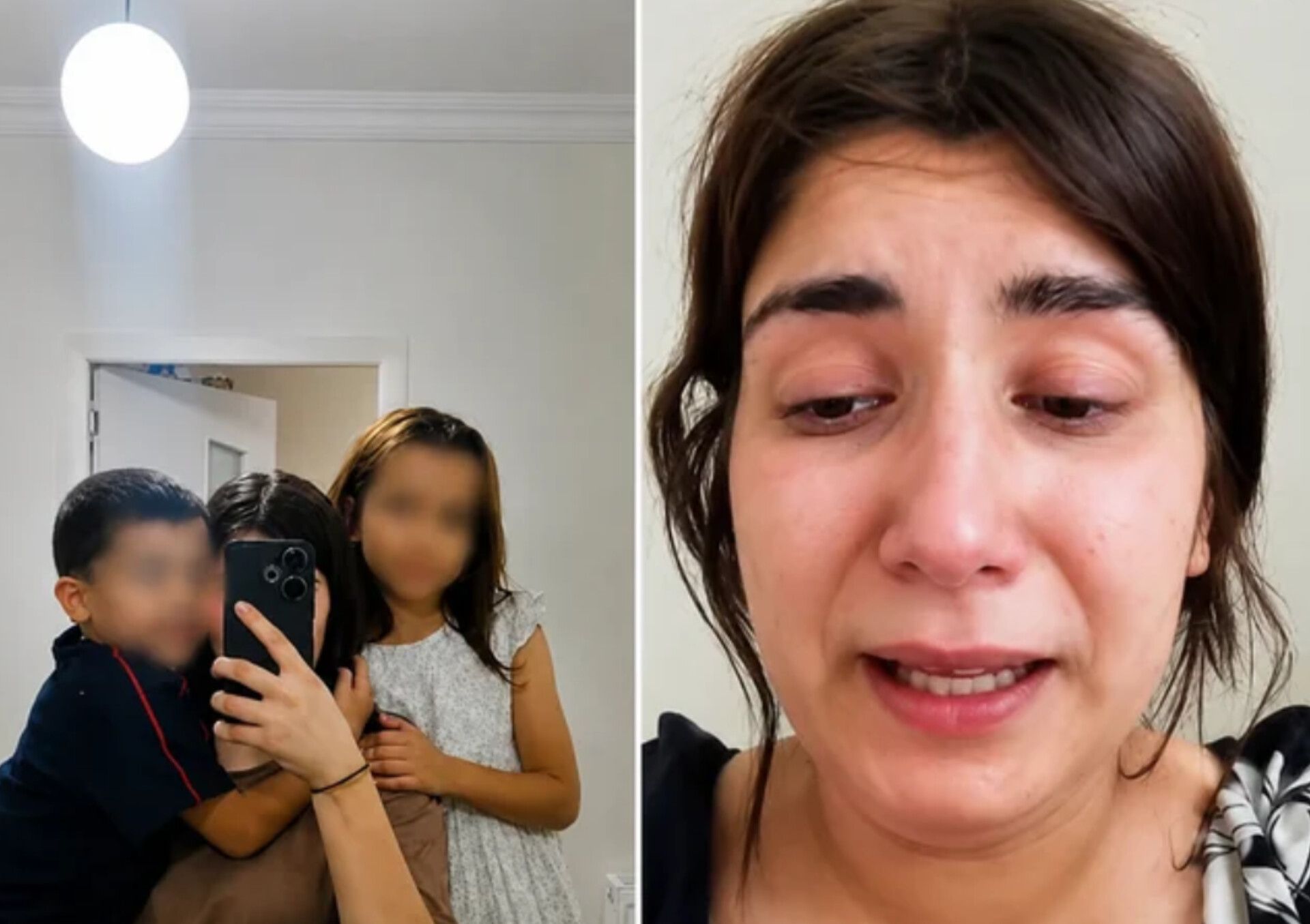 Uşaqları əlindən alınan ana övladlarına qovuşdu 