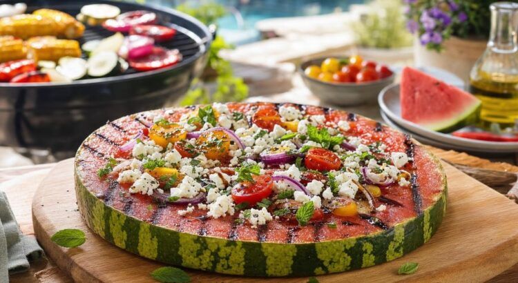 Fərqli yay pizzası: əsas inqrediyent qarpızdır 