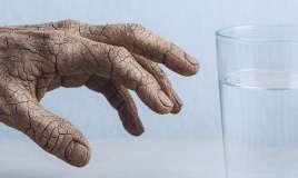 Bədənin susuzluqdan çatladığını göstərən  – tək əlamət