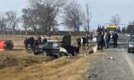 Qaxda qəza -  Ölən və xəsarət alan var