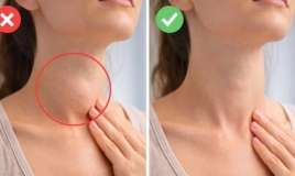 Evdə qalxanabənzər vəzinin müayinəsi:  Güzgü qarşısında dayanın və yoxlayın