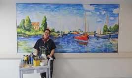 Xəstəxana divarlarını sənətlə rəngləndirdi -  FOTO